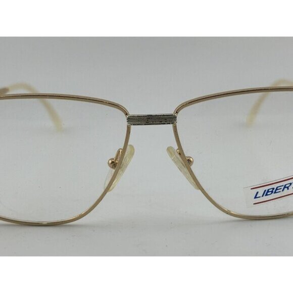 VINTAGE - LIBERTY JENNY #3 Gold & White Colored 56-14-140 Glasses Frames - Picture 10 of 10